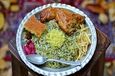 طرز تهیه سبزی پلو مجلسی با مرغ، مرحله به مرحله