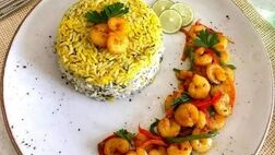 دستور پخت شوید پلو با میگو به روش بوشهری
