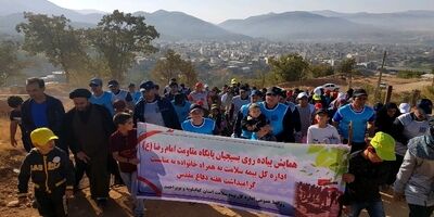 همایش پیاده روی کارکنان و خانواده های بیمه سلامت