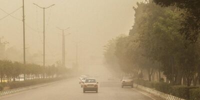 وضعیت جویِ زرد در کرمان و سیستان و بلوچستان به دلیل خیزش گردوخاک