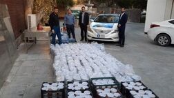 توزیع 1000 هزار بسته افطاری بیمه امید برای خانواده‌های نیازمند در جزیره کیش
