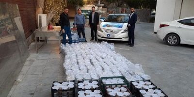 توزیع 1000 هزار بسته افطاری بیمه امید برای خانواده‌های نیازمند در جزیره کیش