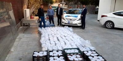 توزیع 1000 هزار بسته افطاری بیمه امید برای خانواده‌های نیازمند در جزیره کیش