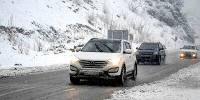 بارش برف و باران در جاده‌های ۸ استان کشور
