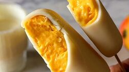 بستنی مگنوم انبه و نارگیل؛ بدون ثعلب در خانه درست کنید
