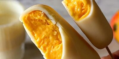 بستنی مگنوم انبه و نارگیل؛ بدون ثعلب در خانه درست کنید
